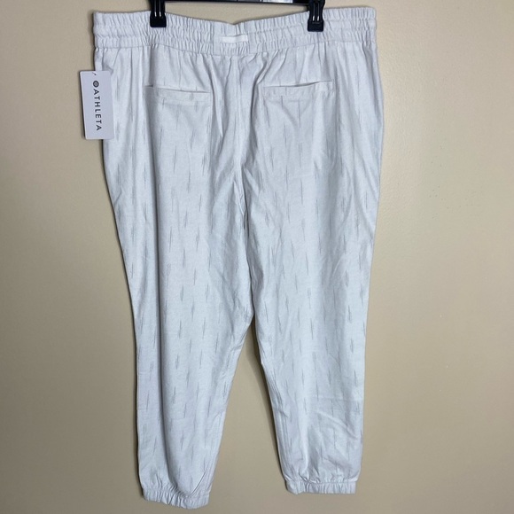 NWT Athleta Farallon Printed Jogger in Spliced Magic Veil Grey size 20 - Picture 6 of 9